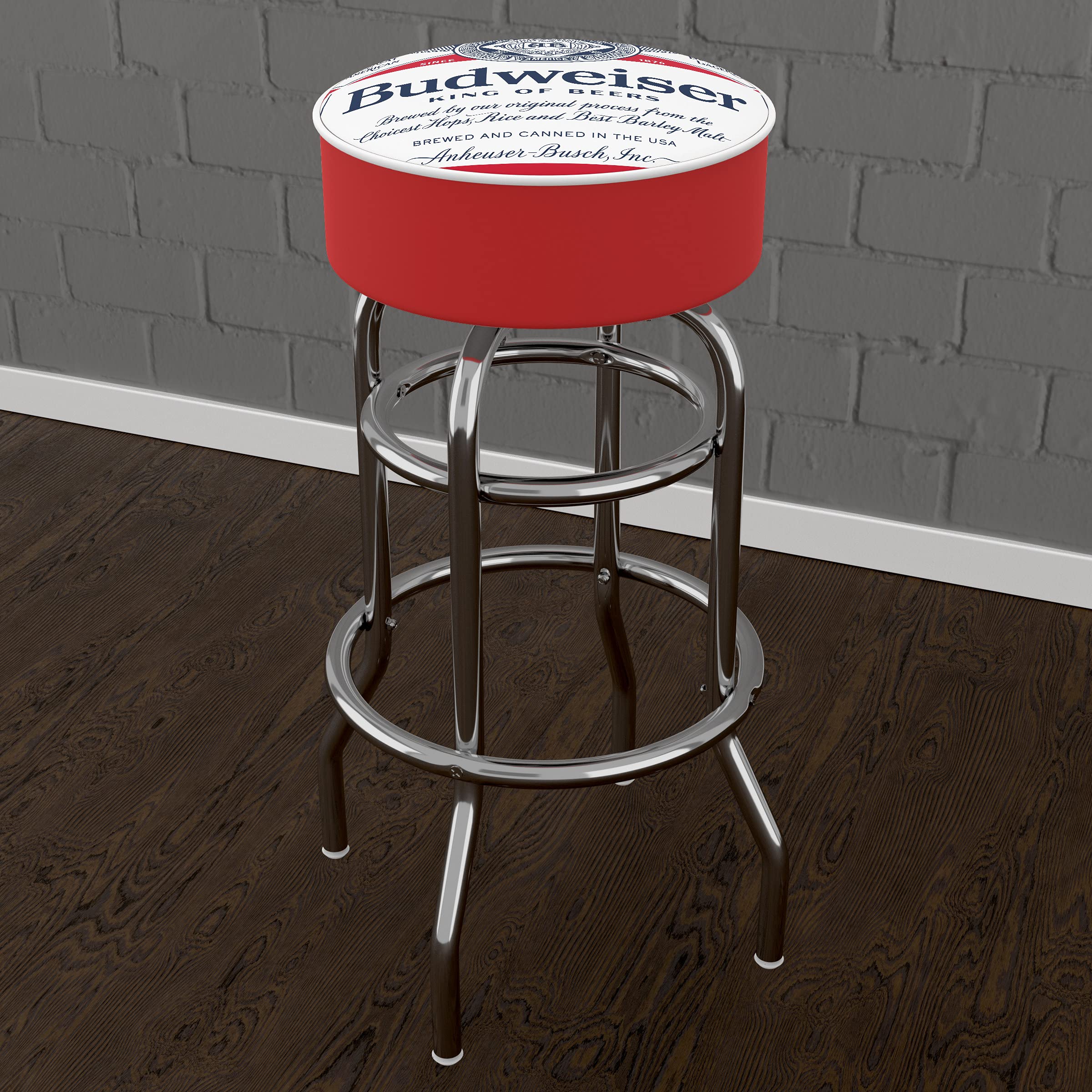 Amazon.com : Trademark Gameroom Bar Stool - Budweiser Label Design